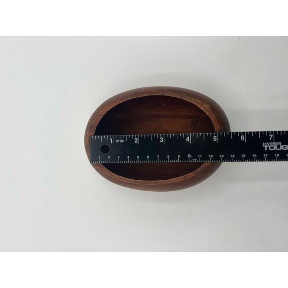 Mid-Century Modern Oval Bowl Made Of Myrtlewood Unique Piece - Picture 4 of 5